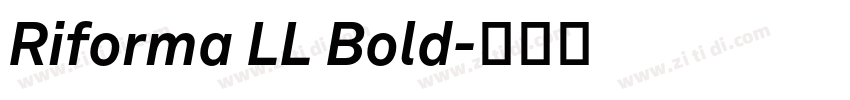Riforma LL Bold字体转换 Riforma LL Bold字体转换